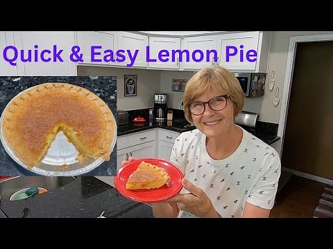 Lemon Pie Recipe * Quick & Easy * No meringue * Easy Dessert * Home Cooking
