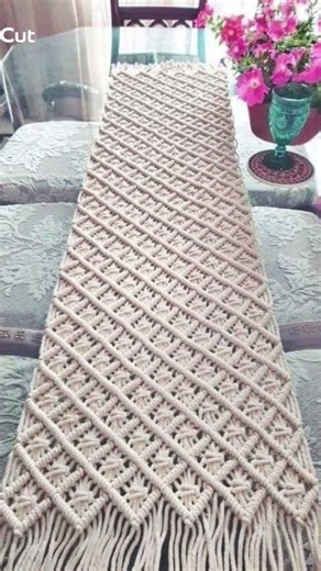 Runner or macrame placemat #viral #explore #fyp #crochet