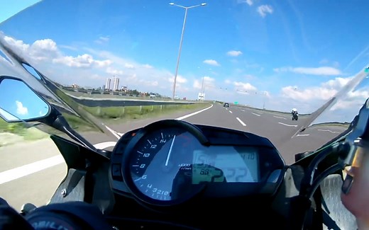 川崎Ninja（ZX-6R）636 极速测试 最高时速282km/h 还是老款636极速最猛！