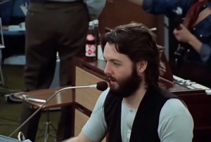 Little Heather (daughter of Paul and Linda McCartney) messing around in the studios, 1969 | Vintage Everyday