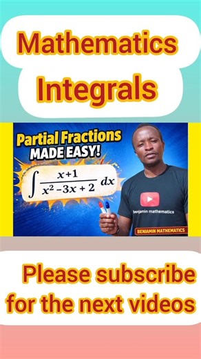Integrals with partial fraction
