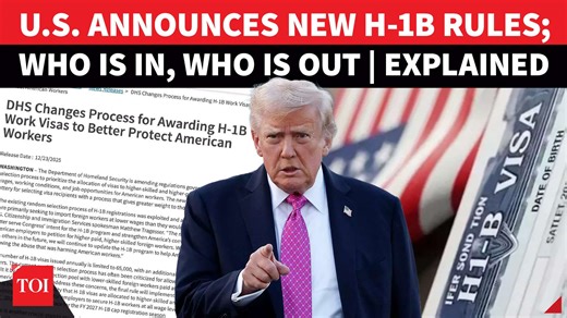 U.S. Rewrites H-1B Rules, Setback To Indian Workers; Check Who Is Eligible & Changes | WATCH