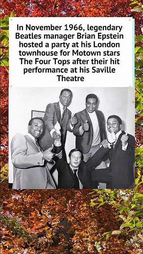 Brian Epstein & The Four Tops in London (1966) 🎵 #1960s #Motown #Shorts