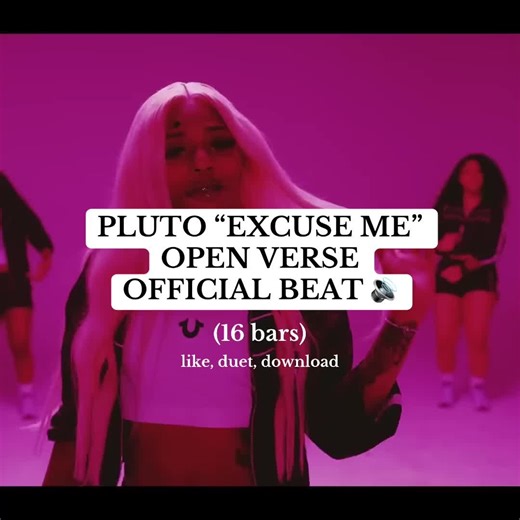 Pluto World HQ 🌎💗 on Instagram: "yall been sliding on this open verse challenge, here’s an official beat for yall 🔥😤 #pluto #bigpluto #excuseme #excusemeopenverse #openversechallenge #openverse #bothways #raptok #rapper"