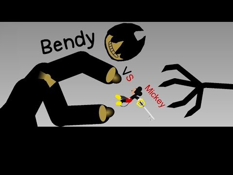 Bendy Vs Mickey Mouse (Street Scrap)| Joey Drew Studios Vs Disney