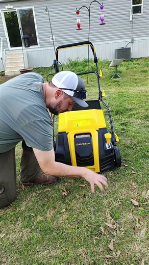 The Eveage dethatcher/scarifier is here! dethatch your lawn without renting or borrowing!