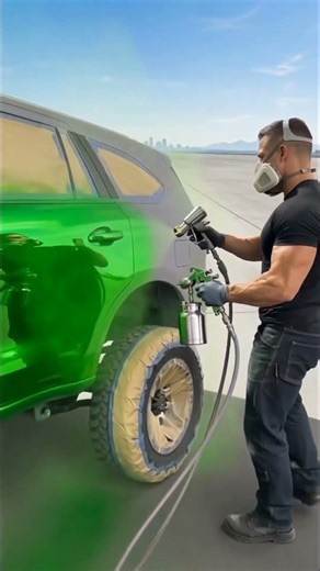 body Spray painting process #boss #ytshorts #shortvideo #automobile#aivideo #art #aishorts # body