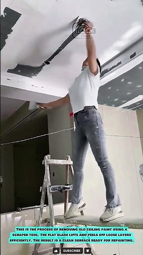 Ceiling Scraper Tool for Fast Paint Removal and Surface Prep