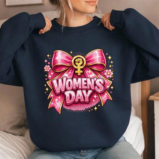 Feminist Women's Day PNG, Girl Power Bow Graphic (digital Download) - Etsy