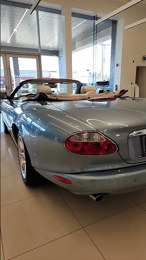Now Available - 2002 Jaguar XK8 Convertible in a Frost Blue exterior & Ivory Interior only 59,330 km