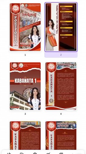 Showcasing my Internship Portfolio Design on Canva