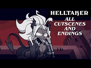Make a Harem of Cute Demon Girls | All Cutscenes And Endings Only | Helltaker