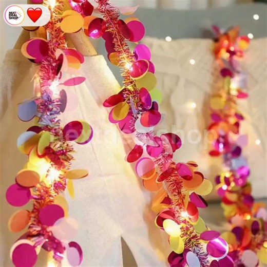 Your tree just got a glamorous upgrade! 🌟💫 Drape this LED tinsel garland on trees, mantels, or staircases for instant holiday cheer. Link in comments! 👇 | Next Deal Shop