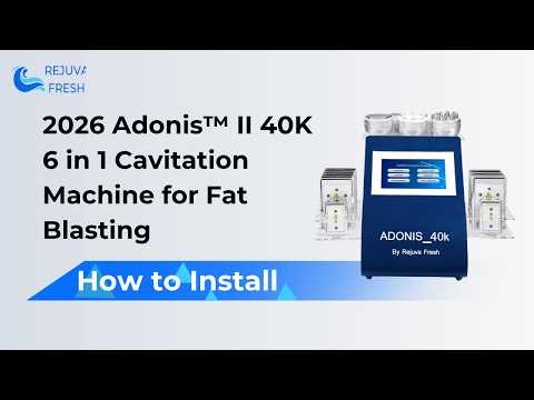 How to Install: 2026 Adonis™ II 40K 6 in 1 Cavitation Machine for Fat Blasting