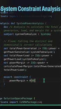 SysML v2: Constraint Expression & Verification