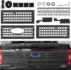 JOYTUTUS Molle Panel Compatible with 2021 2022 2023 2024 F150, Molle Panels for Vehicles, Rigid Metal Truck Bed Molle Panel, Tactical Storage Panel Organizer System