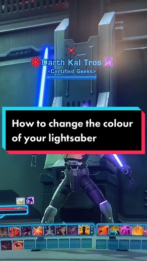 How to Change the Color of Your Lightsaber in SWTOR