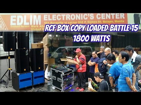 RCF BOX COPY LOADED BATTLE 15 LIVE 1800W/CATEGORY 5.0 2000W/AS800 CROWN 800W ‪@electrosoundsanddiy‬