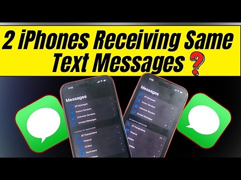 2 iPhones Receiving Same Text Messages - How to Stop it!