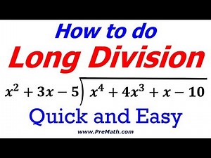 How to do Long Division: Quick and Easy Method