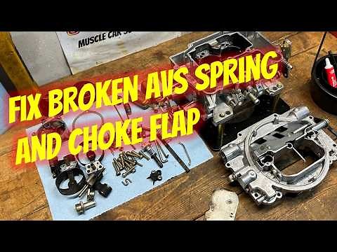 How to replace Edelbrock AVS Spring and Choke Flap