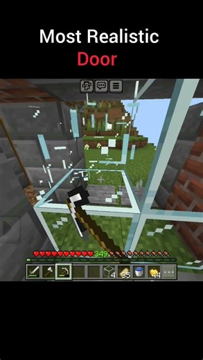 Most Realistic Door 🤯 #minecraft #viral