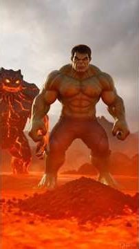 💪 HULK V/से LAVA MONSTER 👊 #hulk #ai #viral #trending #shorts