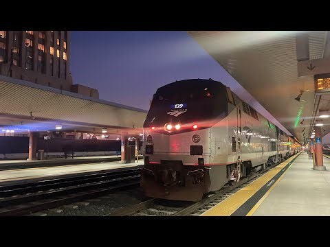 Trains of Arizona Part 4 Amtrak Southwest Chief Train ride return trip Flagstaff to Los Angeles