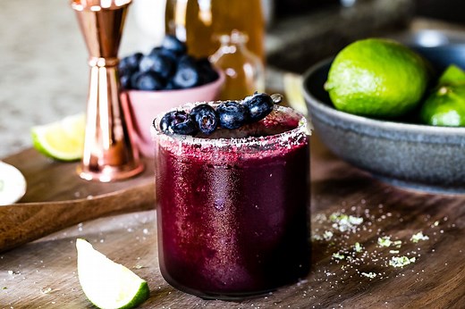 Stop Drinking "Tequila Smoothies": The Secret To A Crisp, Clear Blueberry Margarita.