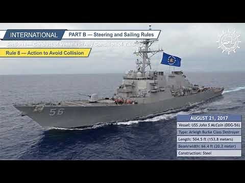 Rule 8 — Action to Avoid Collision, International Navigation Rules of the Road