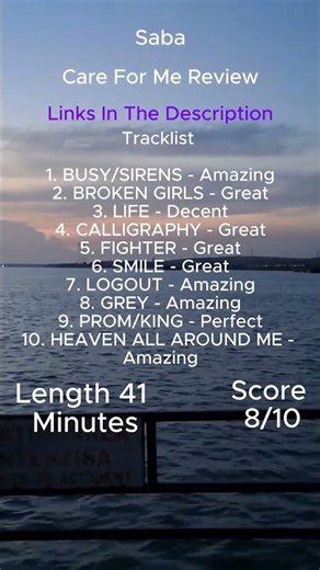 Saba - Care for Me Review