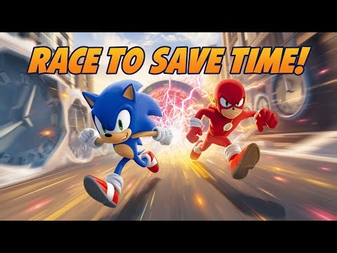 Sonic VS The Flash: WHO IS FASTER? ⏱️ Race to Save the World (Kids Story)