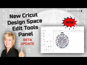 NEW CRICUT DESIGN SPACE TOOL PANEL
