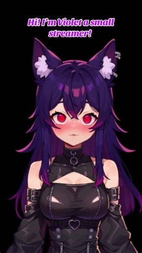 Hi, I’m Violet 🌙💜✨ #ttv #streamer #smallstreamercommunity #gamer #vtuber