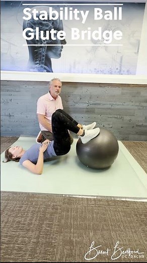 Stability Ball Glute Bridge for Stronger Glutes & Core