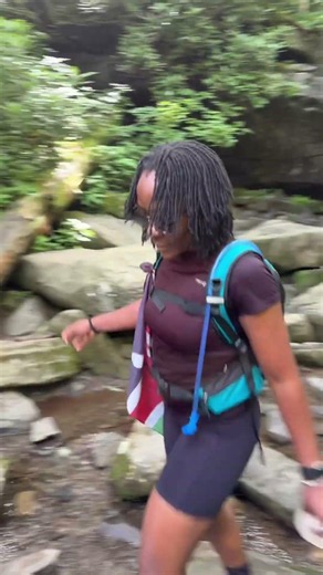 80-foot waterfall in the Smokies everyone talks about - Rainbow Falls !