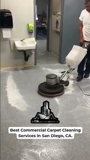 Commercial Floor Cleaning Transformation in San Diego | LCS Janitorial Services