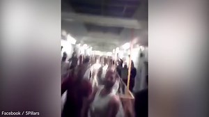 Video appears to show inmates celebrating in 'prison riot'