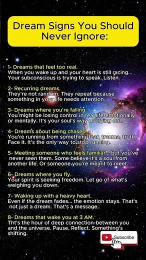 8 Dream Signs Your Subconscious is Trying to Warn | Dreams Facts