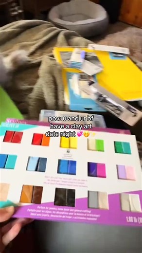 haley 🫶🏼 on Instagram: "10/10 recommend it! So fun to be competitive and also connect while listening to music. #datenightideas #datenightathome #clay #clayart #couplestok #coupledateideas #datenight"