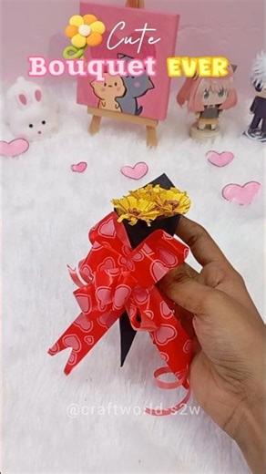 Cute Handmade Paper Bouquet 🌻❤️