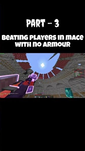 Beating players in mace with no armour part 3