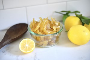 How to Make Candied Lemon Peel | Our Gabled Home