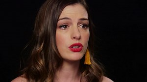 173K views · 706 reactions | Colossal star Anne Hathaway opens up about walking on the red carpet after having a baby. | People | Facebook