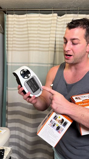 The best portable heater on the market and right now they are 50% off for a limited time #spaceheater #miniheater #electricheater #stockingstuffer