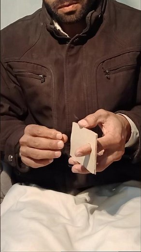 Finger Stuck Inside Card Hole Magic 😱 Impossible Card Trick