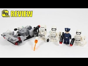 LEGO STAR WARS FIRST ORDER TRANSPORT SPEEDER 75166 SET REVIEW