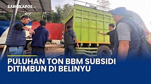 476K views · 7.7K reactions | Breaking News: Puluhan Ton BBM Subsidi Ditimbun di Belinyu, Truk Modifikasi Ikut Disita | Bangka Pos | Facebook
