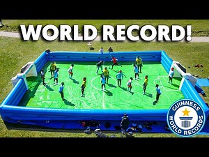 NEW WORLD RECORD SLIP ‘N’ SLIDE FOOTBALL MATCH ⚽️💦