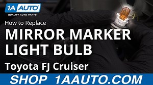 How to Replace Mirror Marker Light Bulb 2007-14 Toyota FJ Cruiser